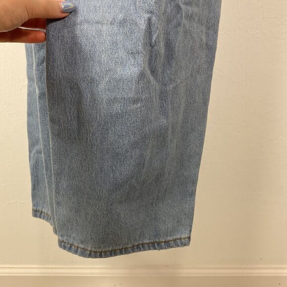 No. 1 Los Angeles long sleeve ripped detailing denim jumpsuit size L - Picture 2 of 11